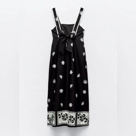 ZARA PRINTED MIDI DRESS‎ - Picture 8 of 10